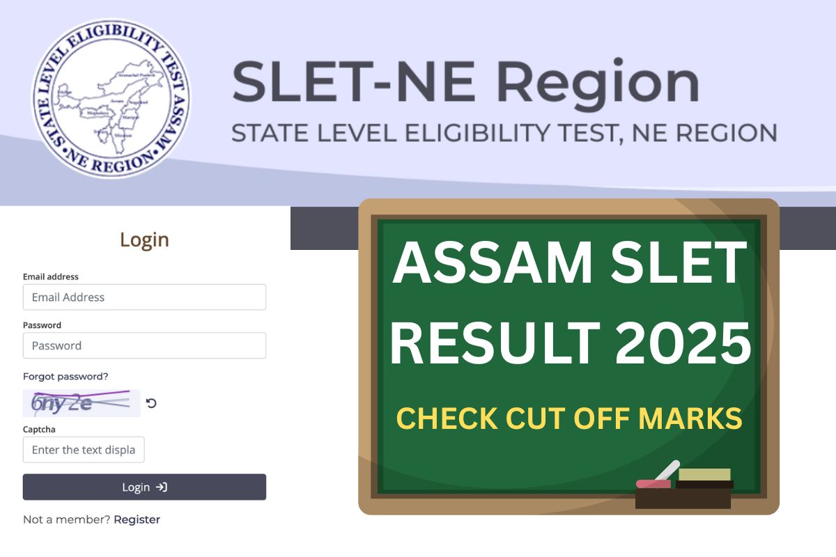 ⁠Assam SLET Result 2025, Scorecard, Cut Off, merit List
