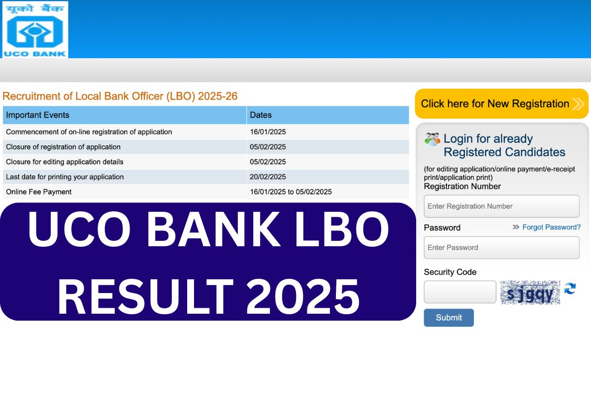 UCO Bank LBO Result 2025, Cut Off Marks, Merit List